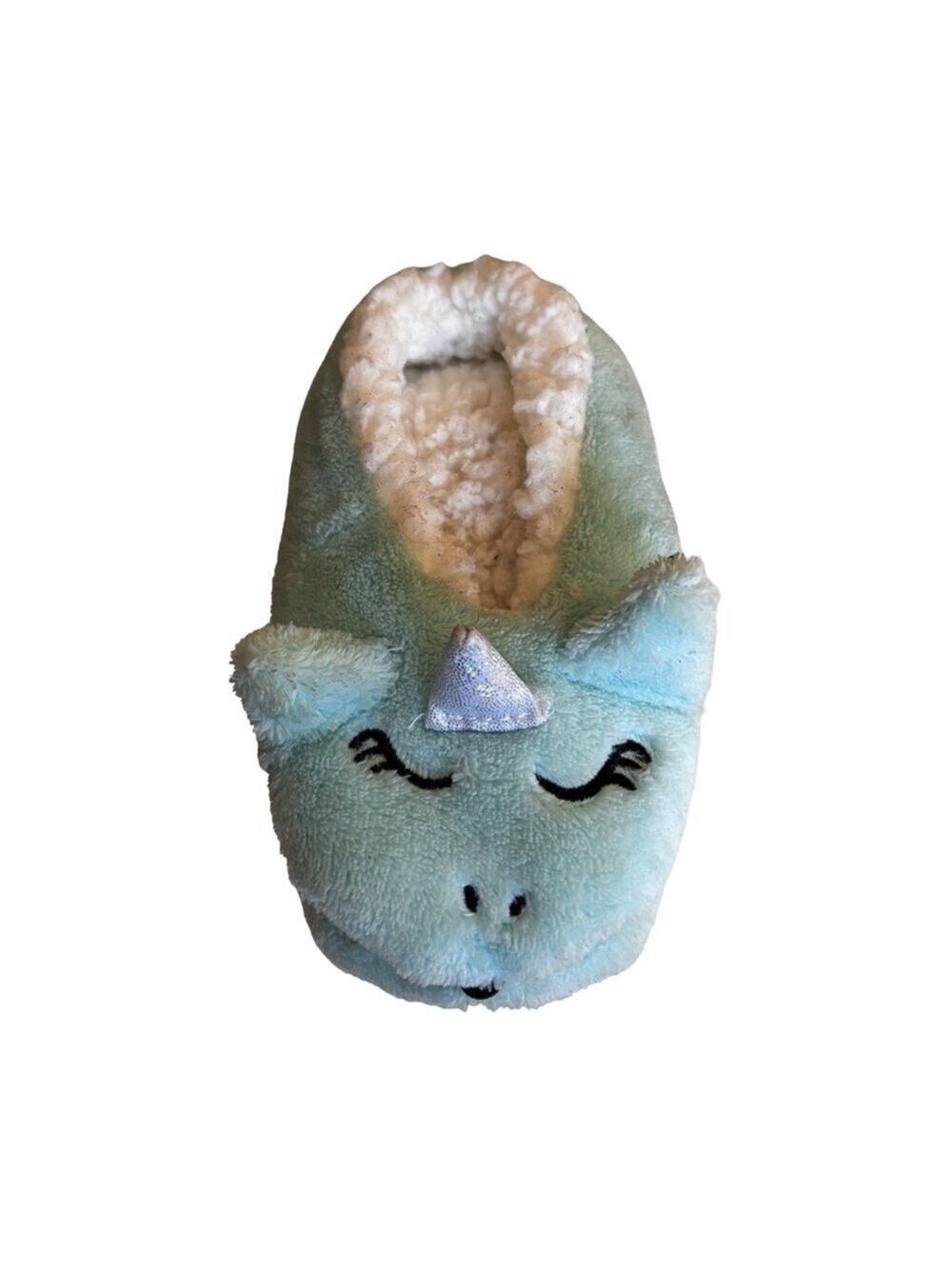 Plush Green Unicorn Slipper Size 1 (3 for $12 item)
